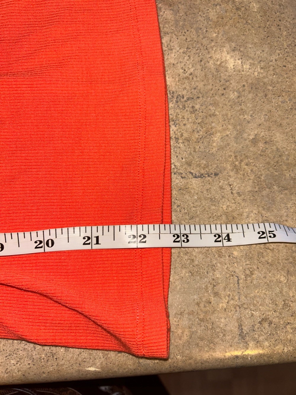 LNA Clothing Shirt - Orange ribbed tank w/cut out - Picture 8 of 8